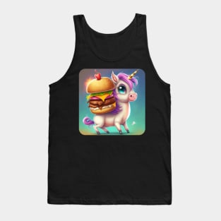 Hamburger Unicorn Tank Top